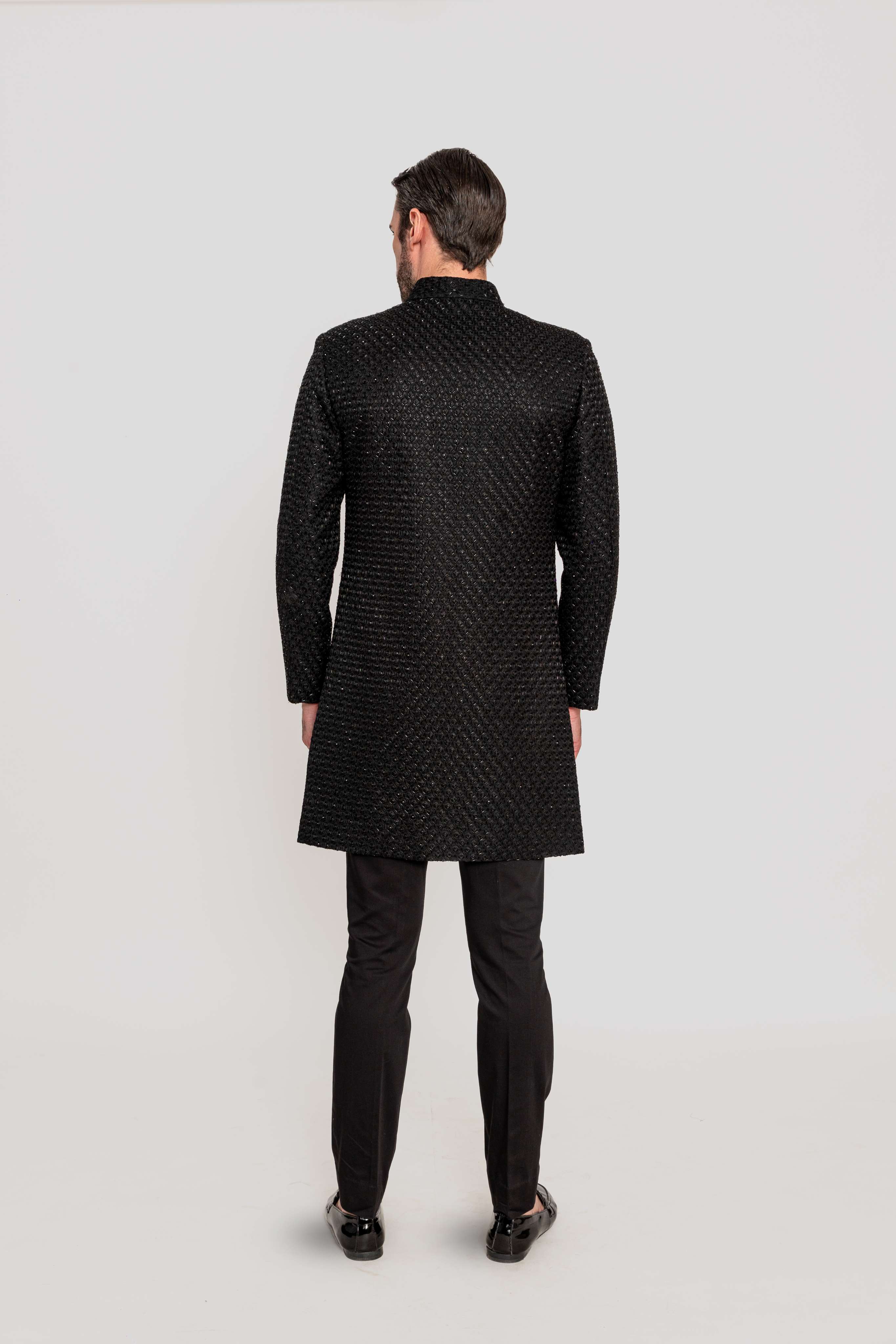 Black Regal Charm Indo-Western