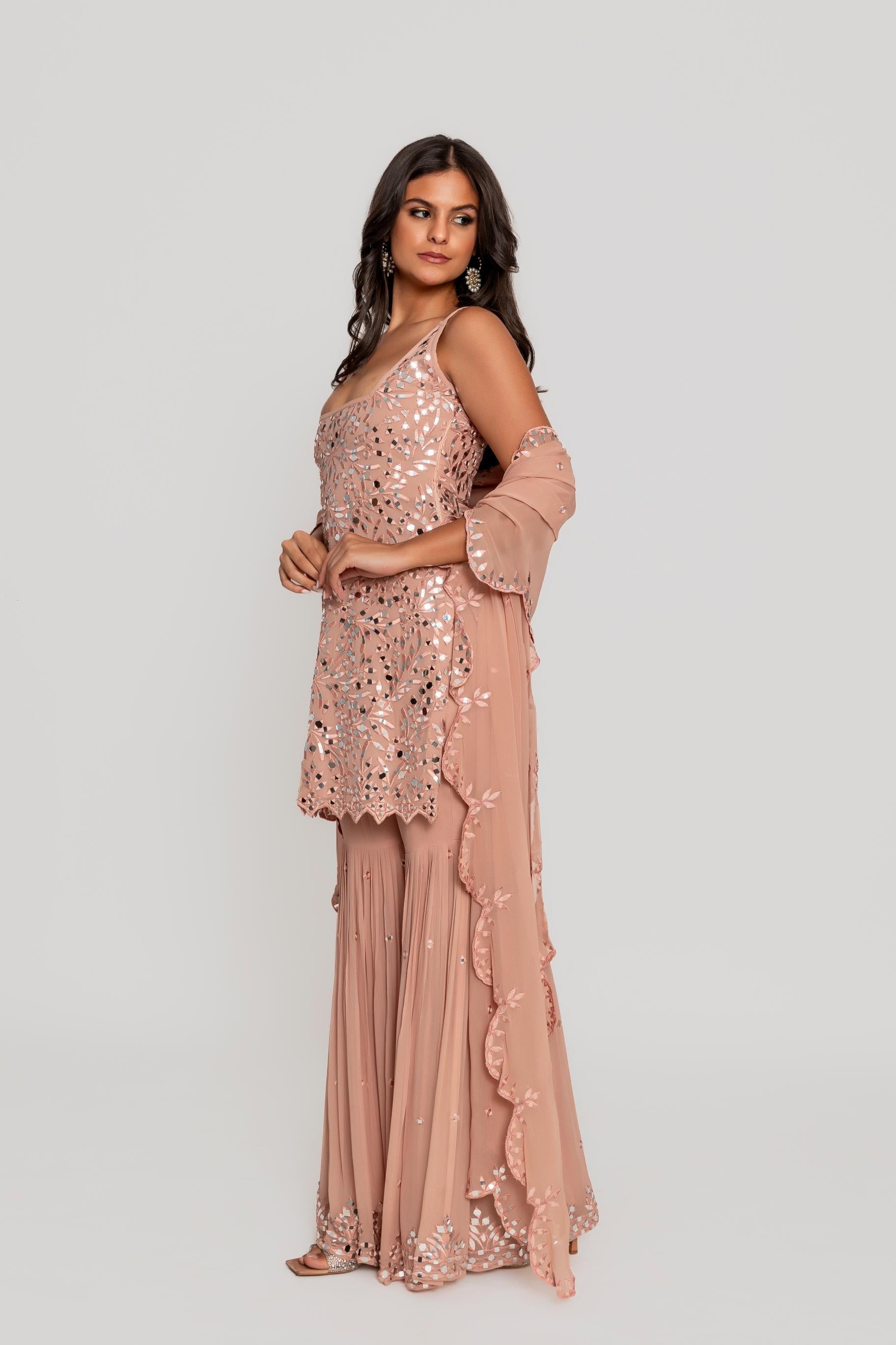 Sheeh Mahal Gharara Set