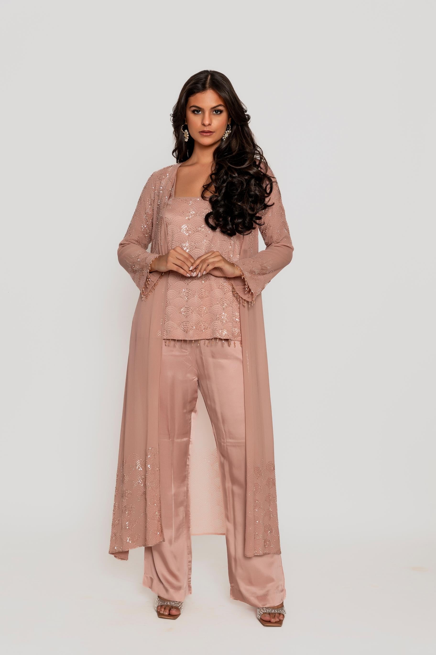 Glitterati Long Jacket Set